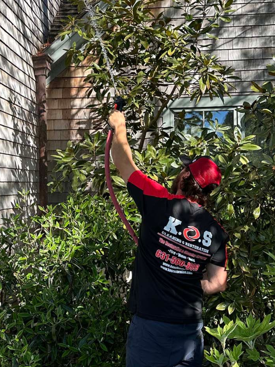 soft washing home in Suffolk County NY