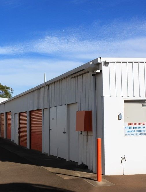 A building with a sign that says relative on it — Acacia Mini Storage in Port Macquarie, NSW