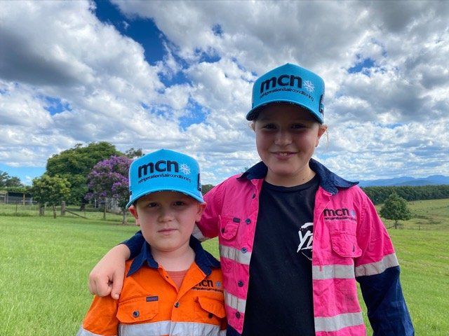 MCN refrigeration kids wearing hats