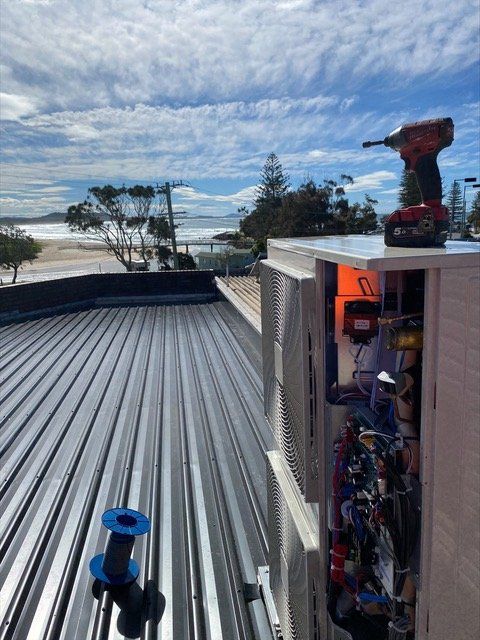 air conditioning system on roof in kempsey