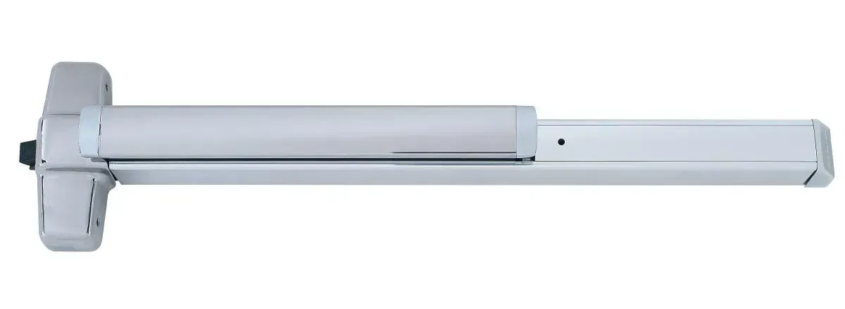 A Close Up Of A Stainless Steel Door Handle On A White Background — Laredo, TX — South Central Hardware Inc.