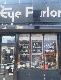 Exterior Of Eye Parlor Store, Optical Store in Brooklyn, NY
