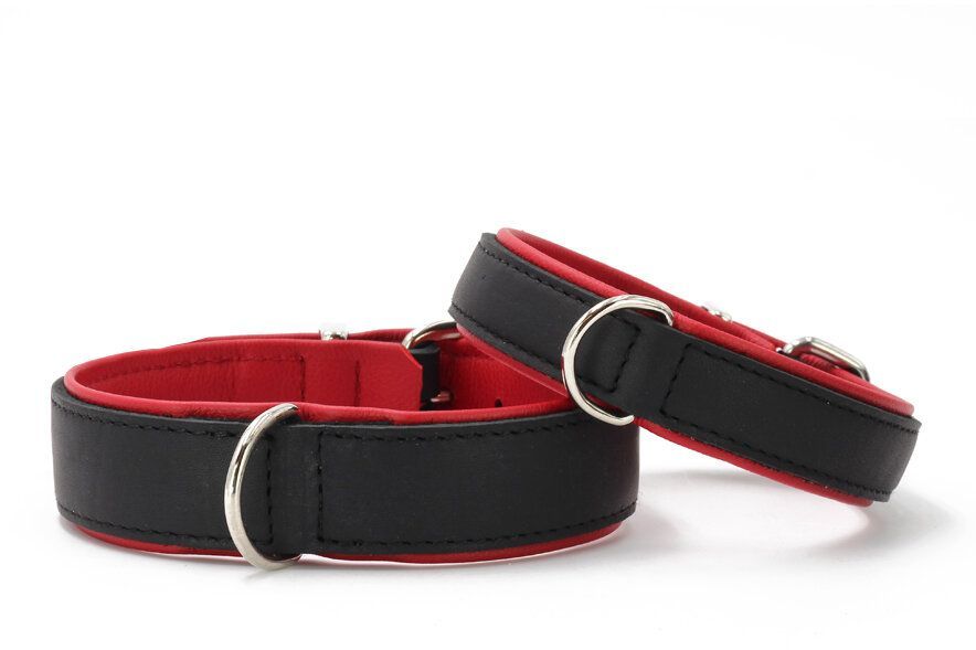 Halsband Classic Zwart Rood