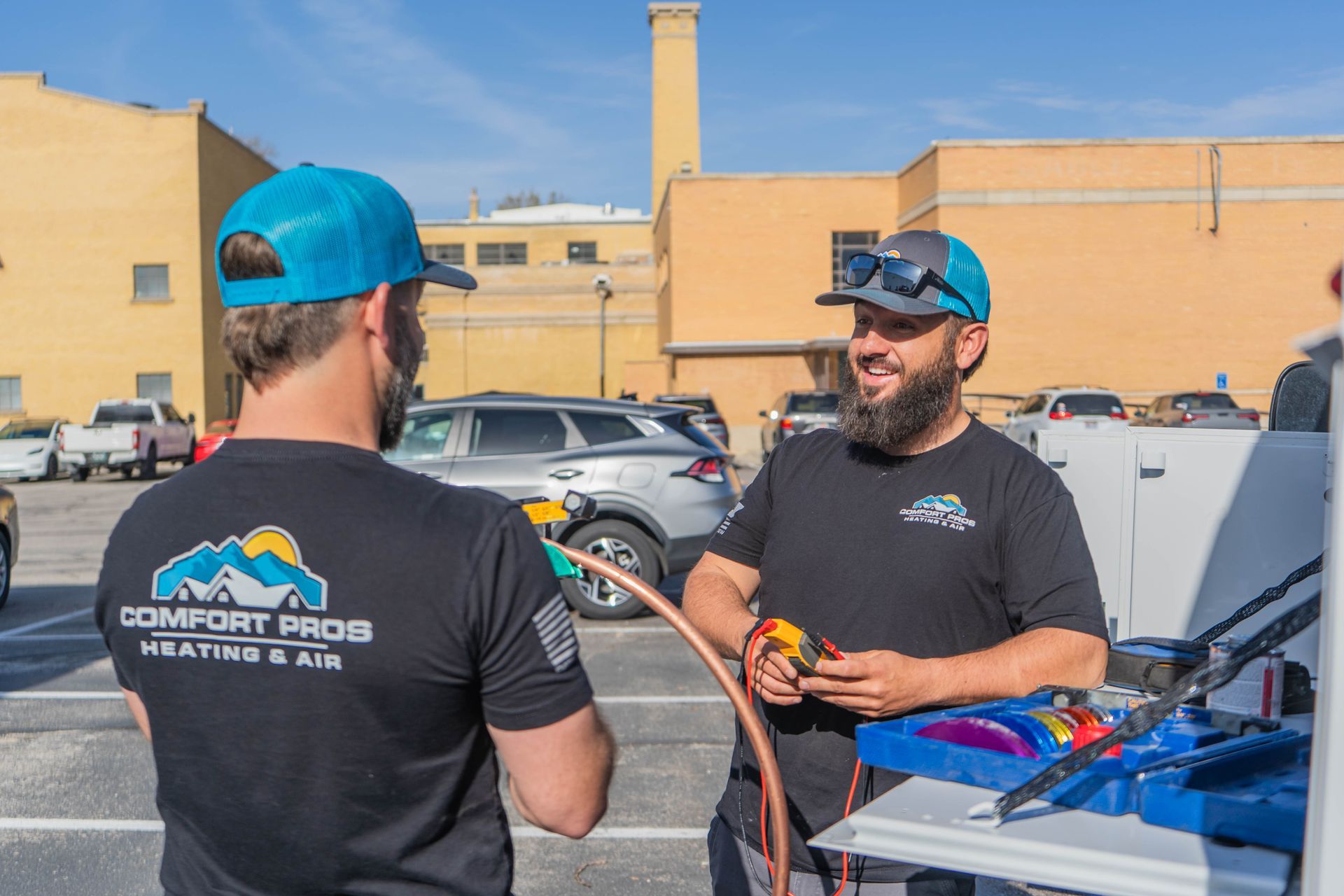 A person is taking a shower in a bathroom.