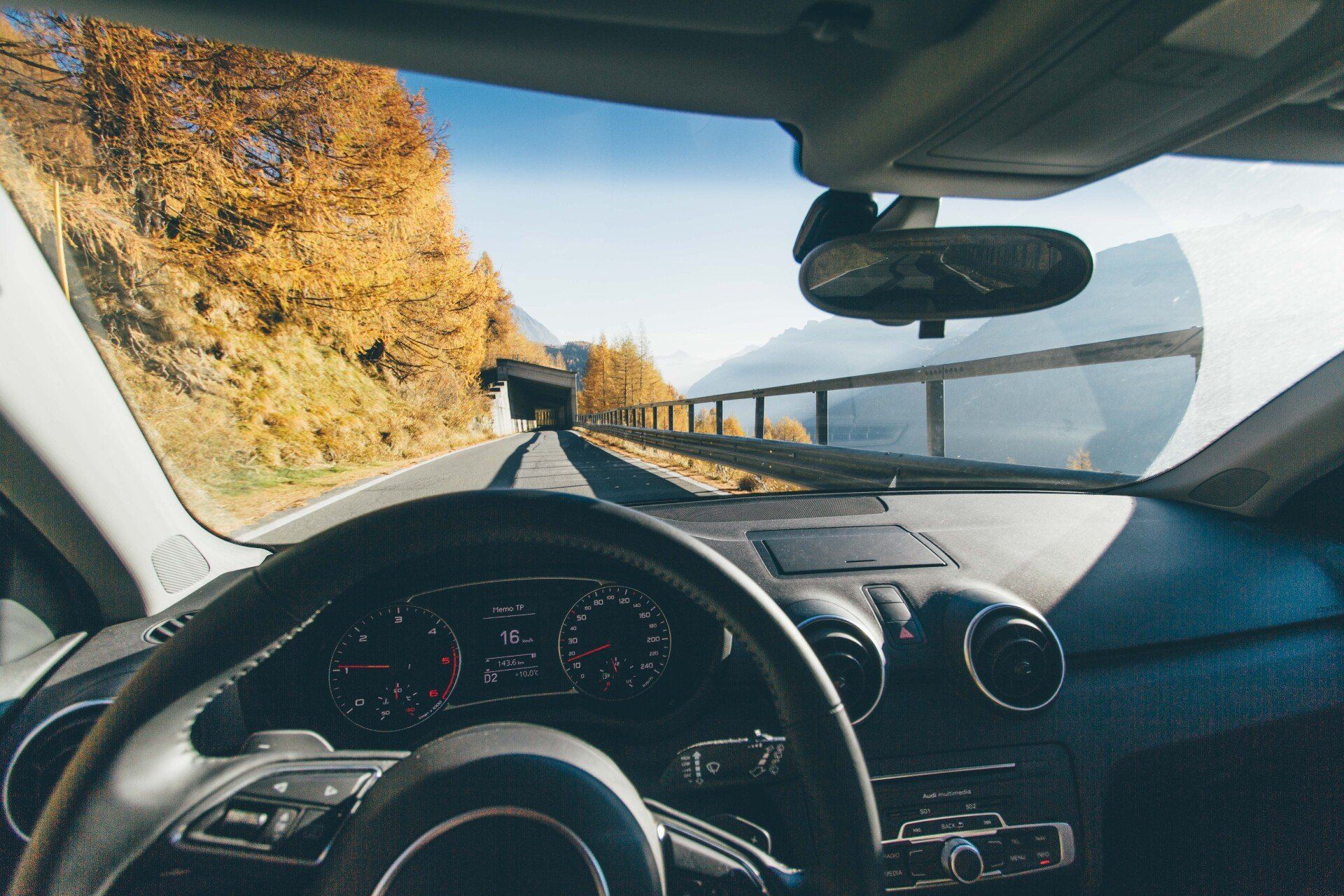 Interior of car