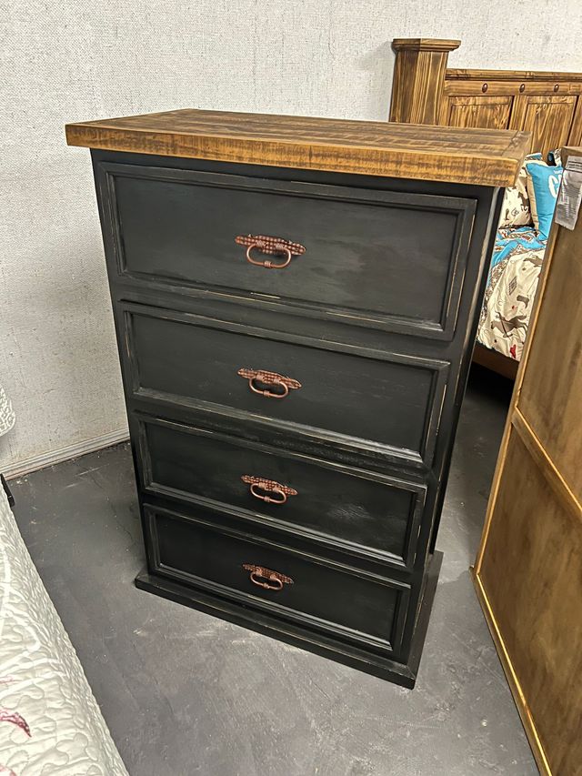 black dresser bedroom set Cameo Black Upholstered Panel Bedroom Set main image 0