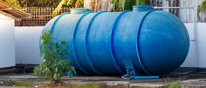 Big Blue Tank of Water Use in Fuel Station —  Water Treatment Services in Talent, OR