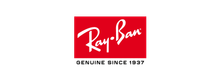 The Ray-Ban logo featuring white text on a red rectangular background, with the phrase "GENUINE SINCE 1937" below it.