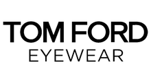 Black "TOM FORD" logo in bold serif font above the word "EYEWEAR" in a smaller, thinner sans-serif font.