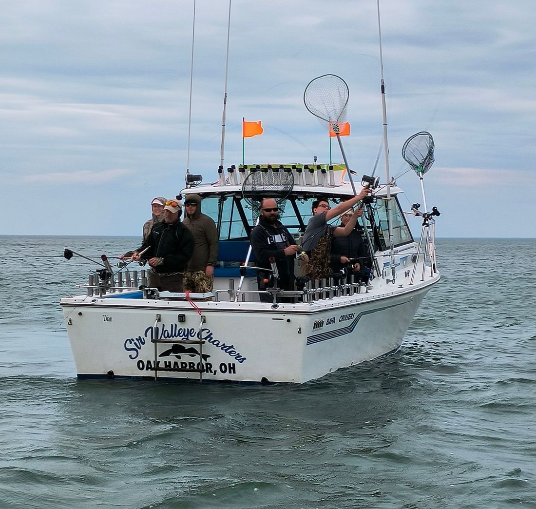 walleye fishing guide on Lake Erie