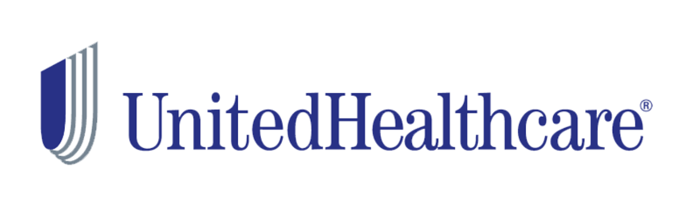 UnitedHealthcare logo with blue symbol and text.