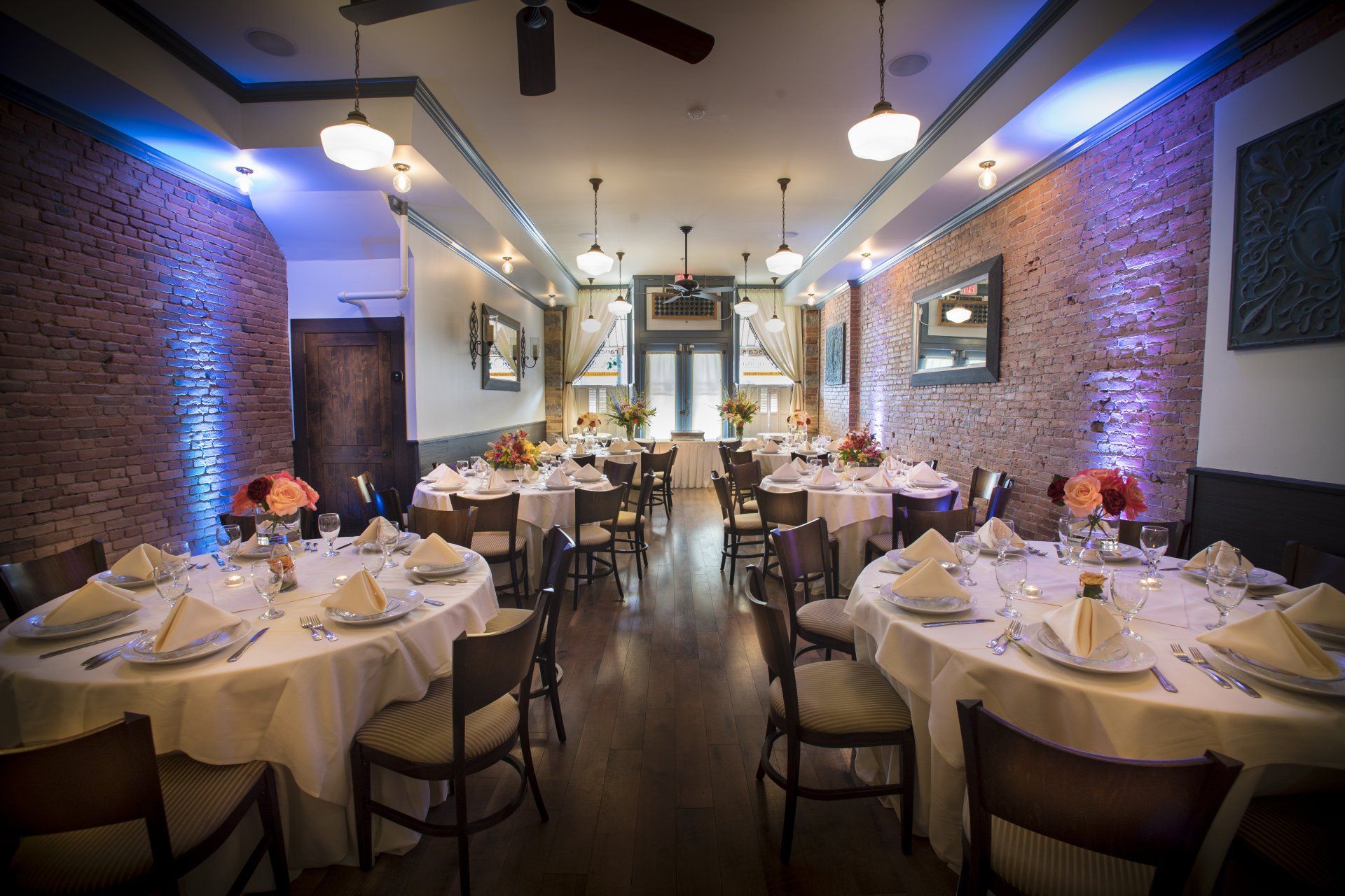 The Red Brick Room at Francesca's Cucina - Uplighting
