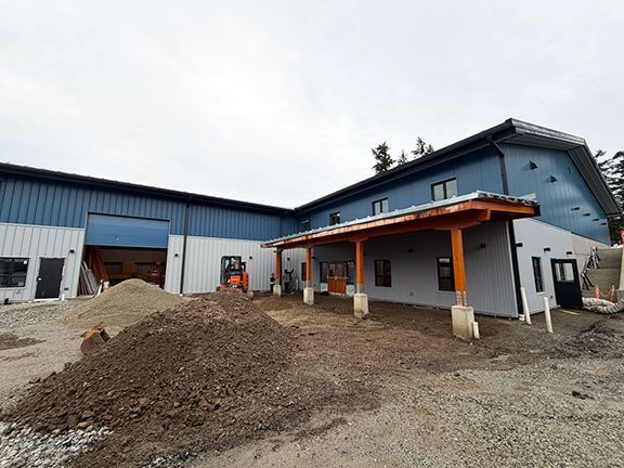 Exterior view of Windsor Plywood building project in British Columbia.