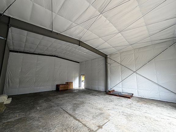 Interior view of Squamish, British Columbia metal building project.
