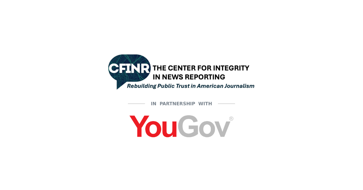 CFINR logo with “In the News Reporting” text above the YouGov logo on a white background