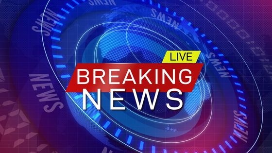 A live breaking news background with a circle in the middle.