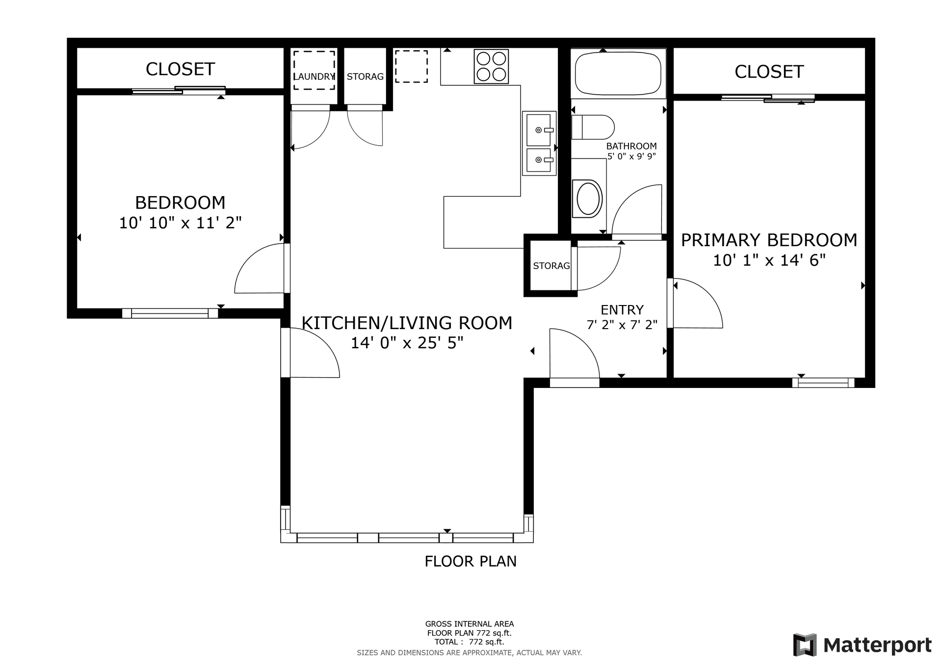 floorplan at apartment at forest avenue apartments