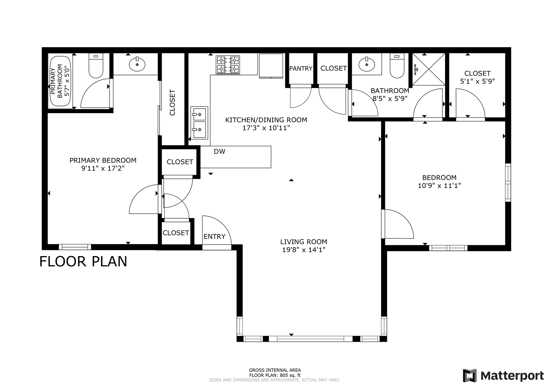 floorplan at apartment at forest avenue apartments