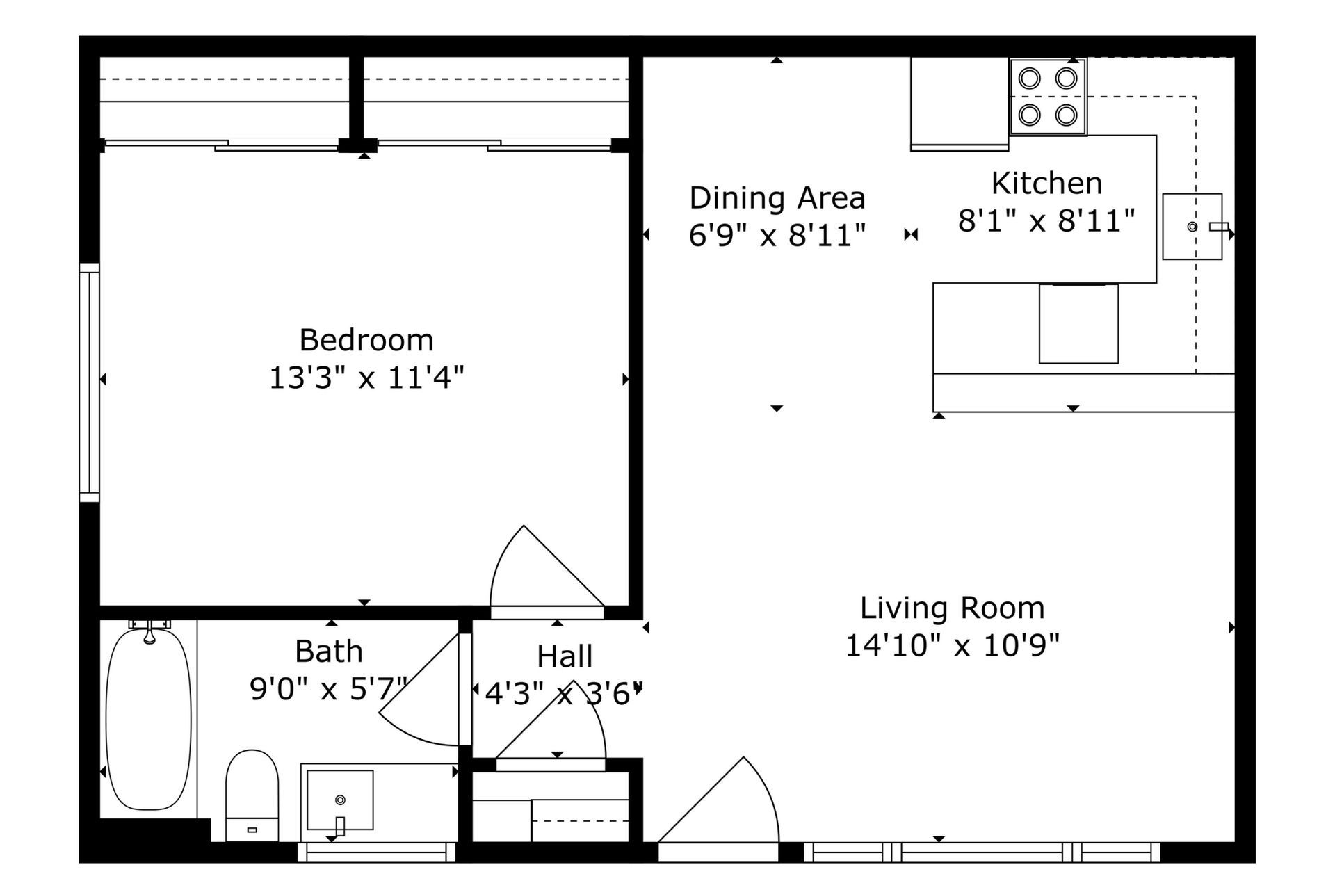 Westpark gardens apartment floorplan 1