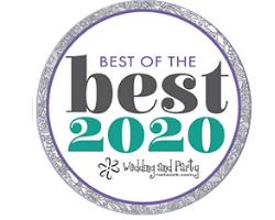 “Best of the Best 2020” circular award logo with purple and teal text on a white background
