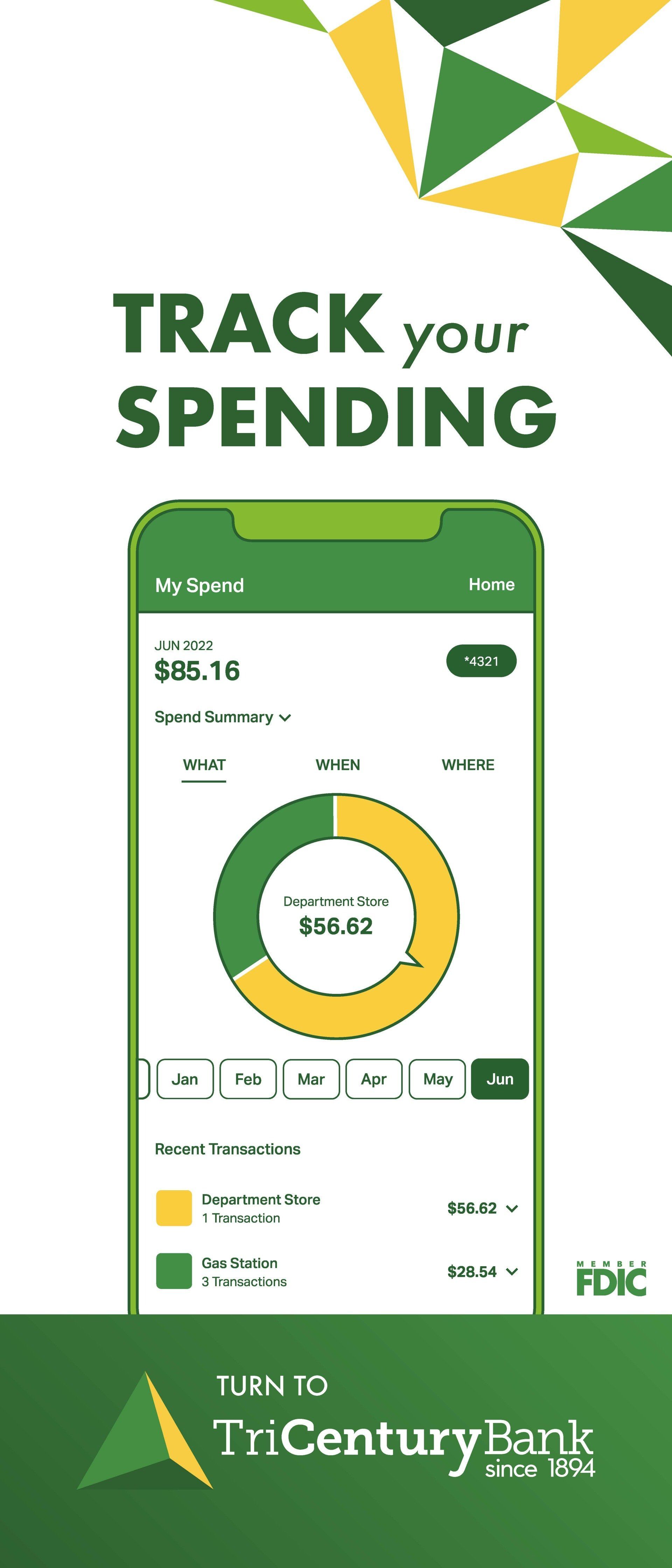 Professional advertisement for a bank.