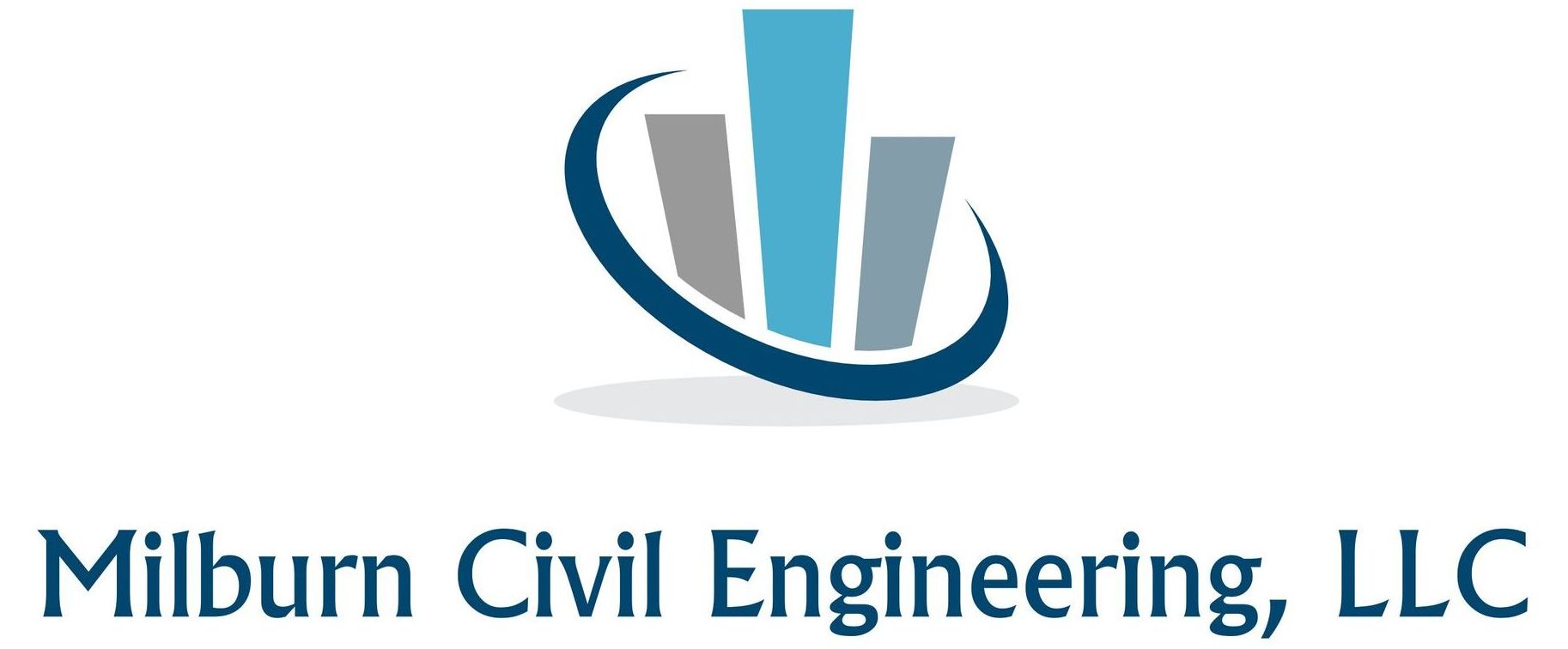 a logo for a company called milburn civil engineering , llc .