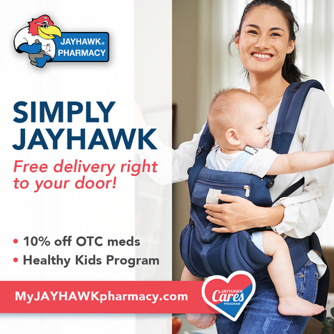 Professional Advertisement for Jayhawk Pharmacy made by KMG.