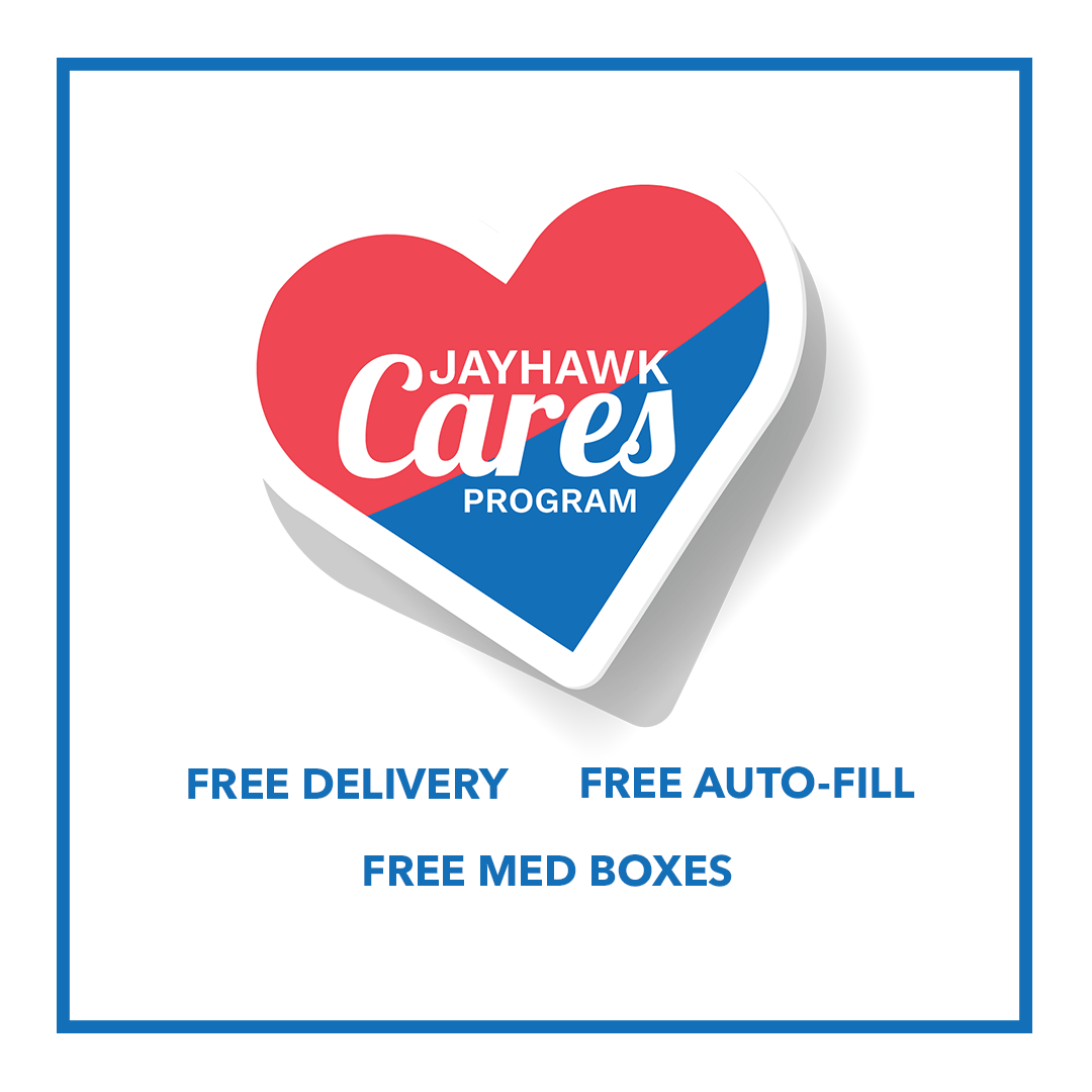 Jayhawk Pharmacy logo.