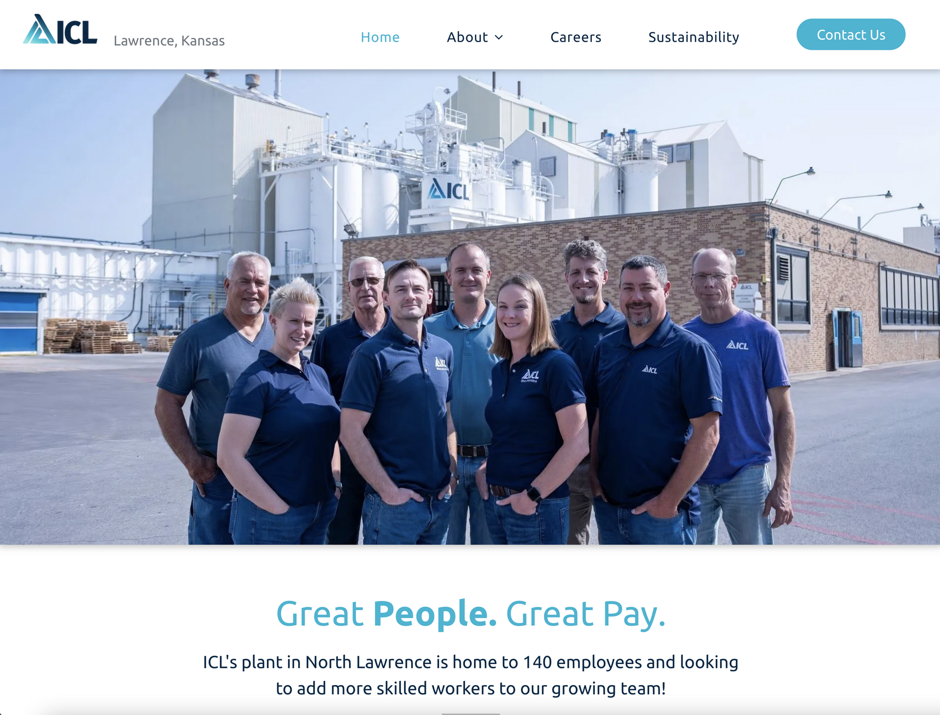 Professional photograph of a group of employees.