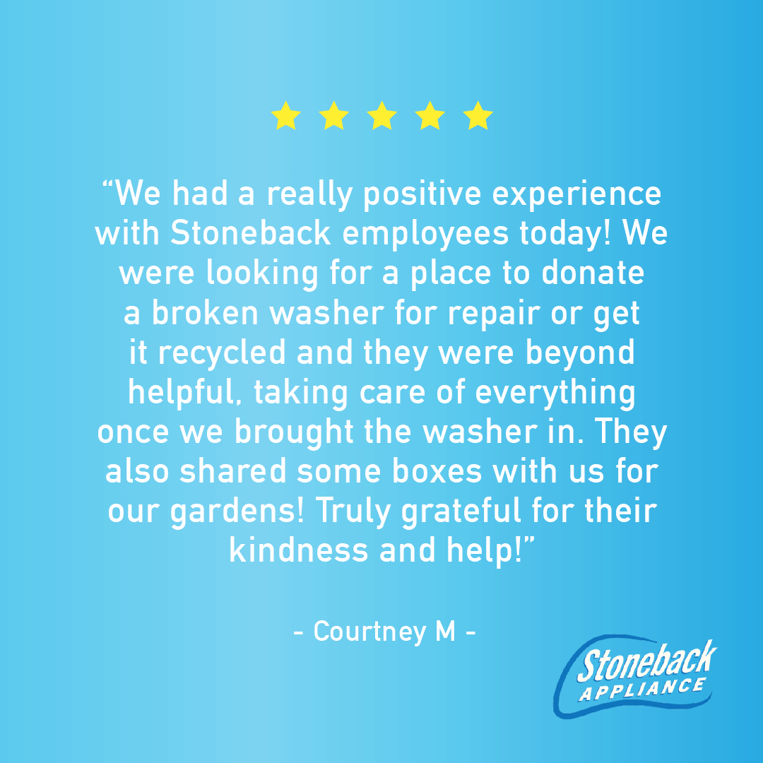 Professional advertisement for Stoneback Appliance that was made by KMG.