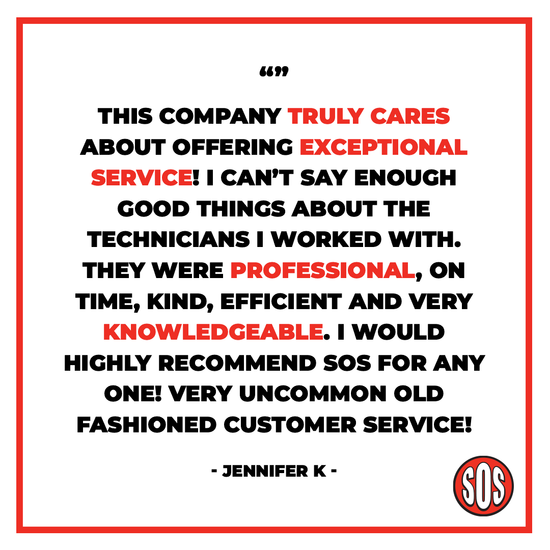 professional advertisement made by KMG for SOS Pest Control.