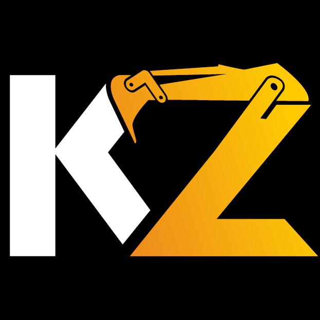 KZ Logo Image - KZ text with the Z being made out of an excavator scoop