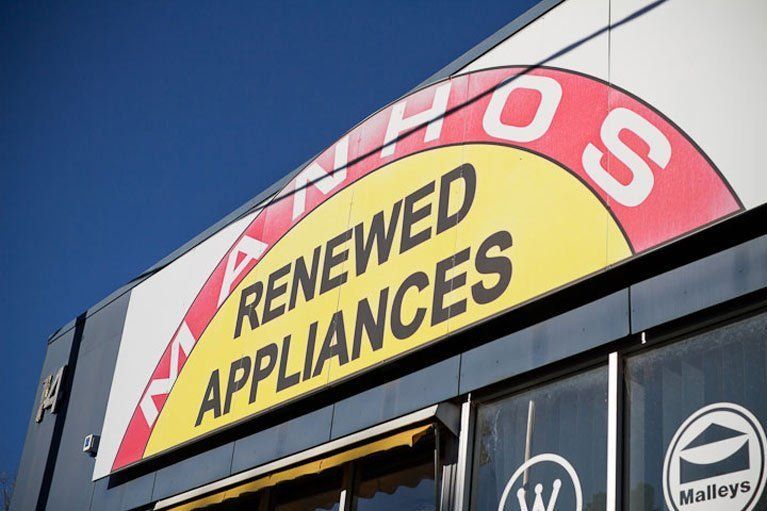 Storefront Sign — Canberra, ACT — Renewed Appliances - Manhos