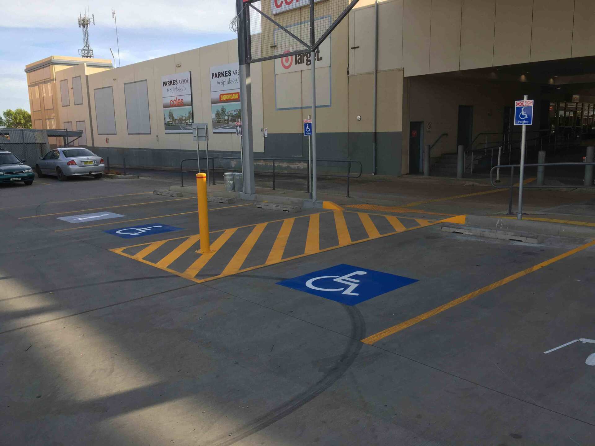 Yellow Lines And Disabled Car Markings — Sign Writing in Dubbo, NSW
