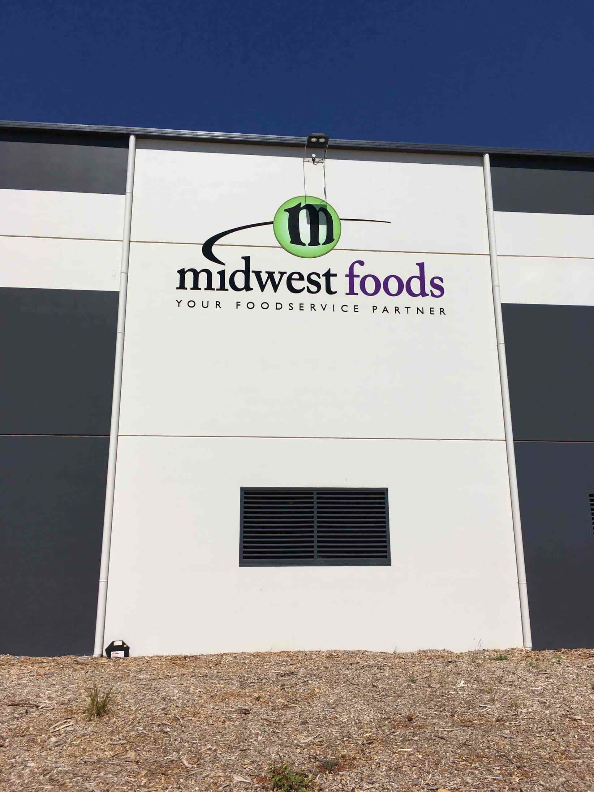 Midwest Foods Shop Sign — Sign Writing in Dubbo, NSW