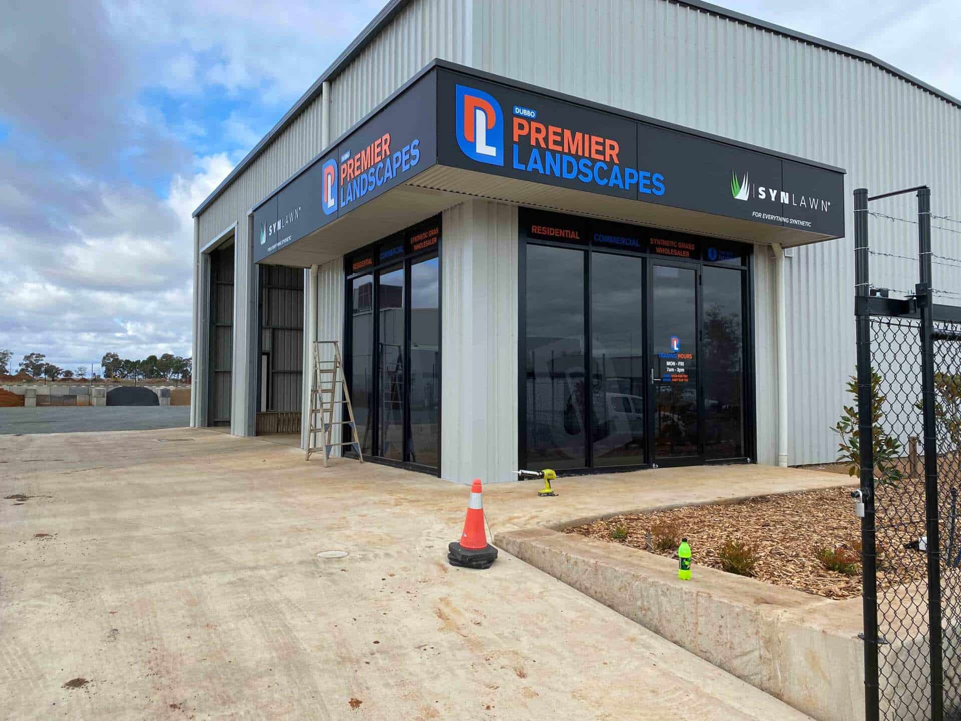 Premier Landscapes Shopfront — Sign Writing in Dubbo, NSW