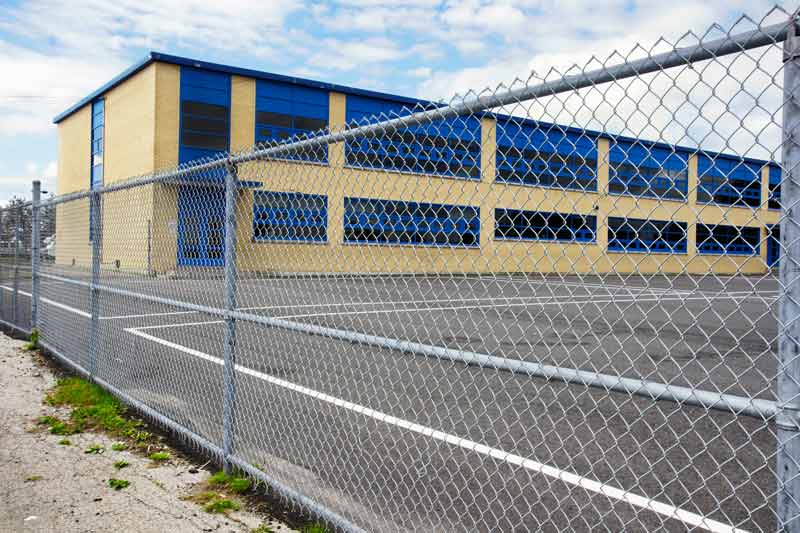 Commercial Fencing — School Fence in Visalia, CA