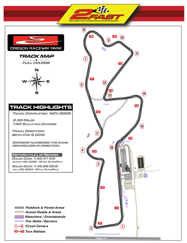 Motorcycle Track days at Pacific Raceways, PIR, Oregon