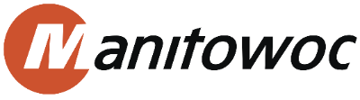 A logo for manitowac is shown on a white background