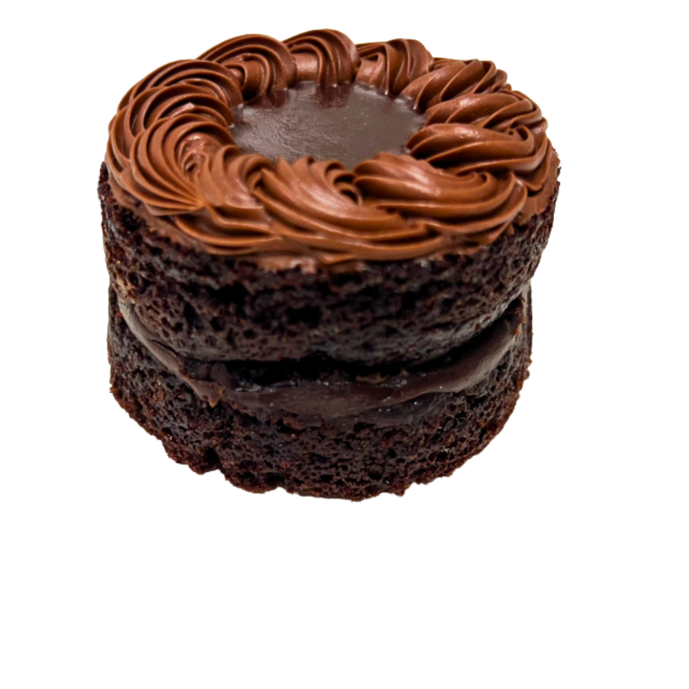 Pastel de chocolate, con capas de glaseado de chocolate de Azúcar y Cacao