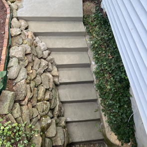concrete steps