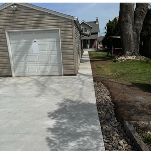 concrete driveway