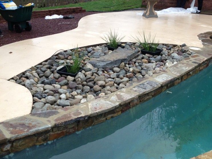concrete swimming pool deck