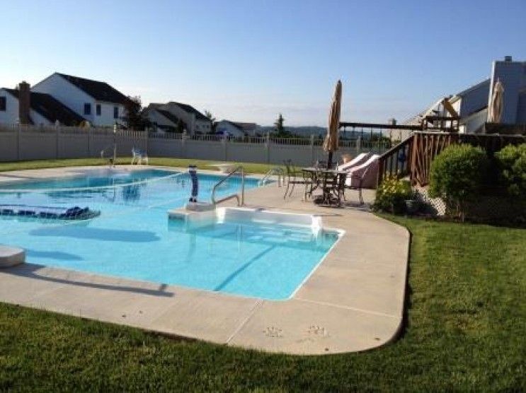concrete pool deck