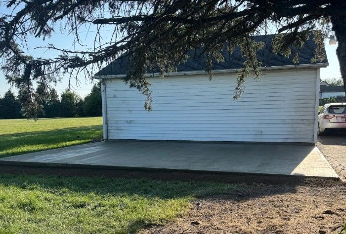 After Concrete patio