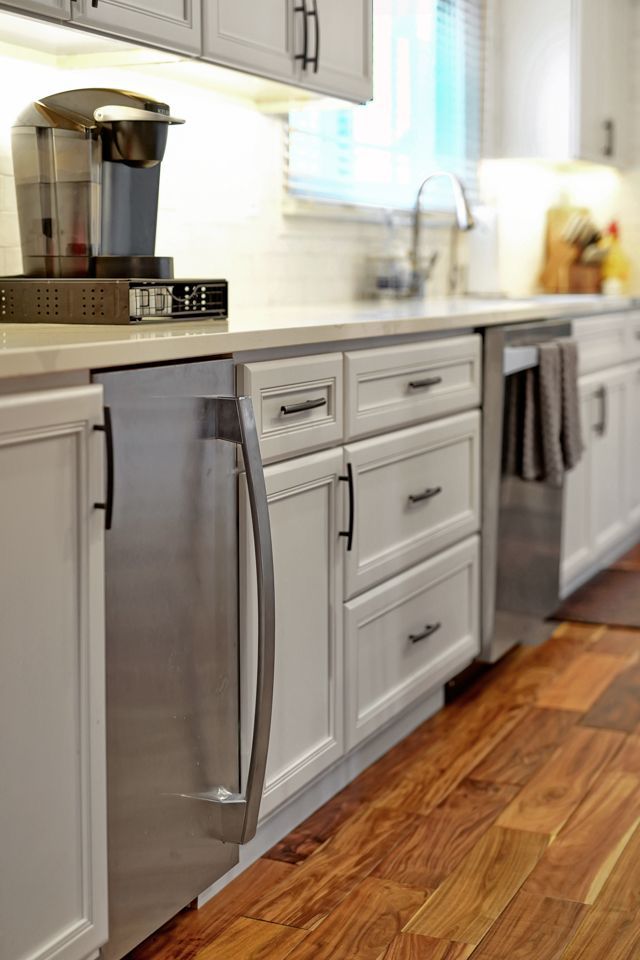 A Close Up Shot of Modern Design of White Cabinet - Lincoln, NE - SkyLimit Remodeling
