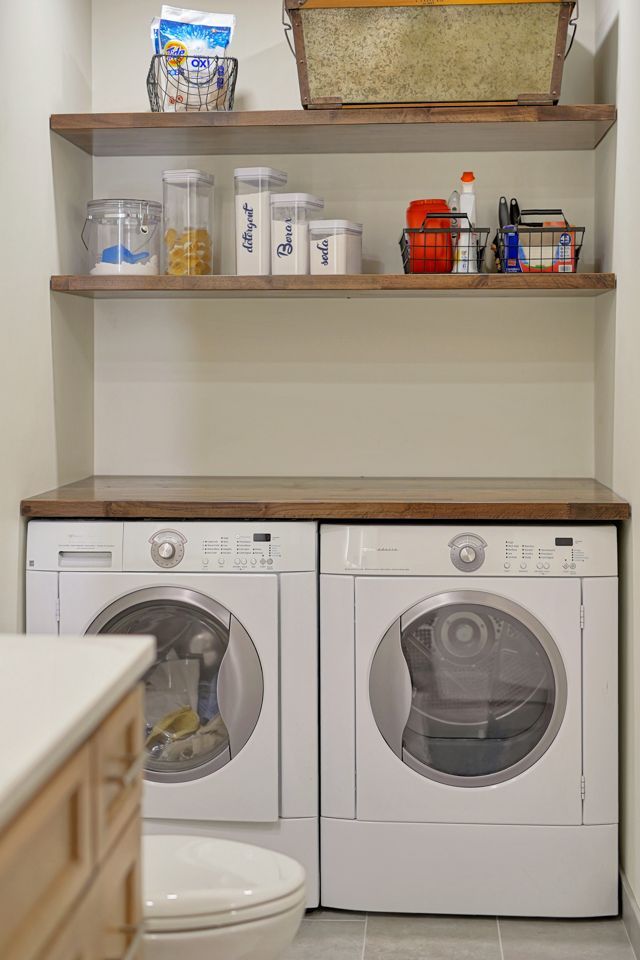 Closer Shot of Cabinet in Bathroom with Wide Angle Mirror - Lincoln, NE - SkyLimit Remodeling