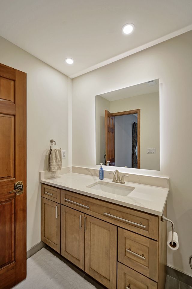 Bathroom with Mirror - Lincoln, NE - SkyLimit Remodeling