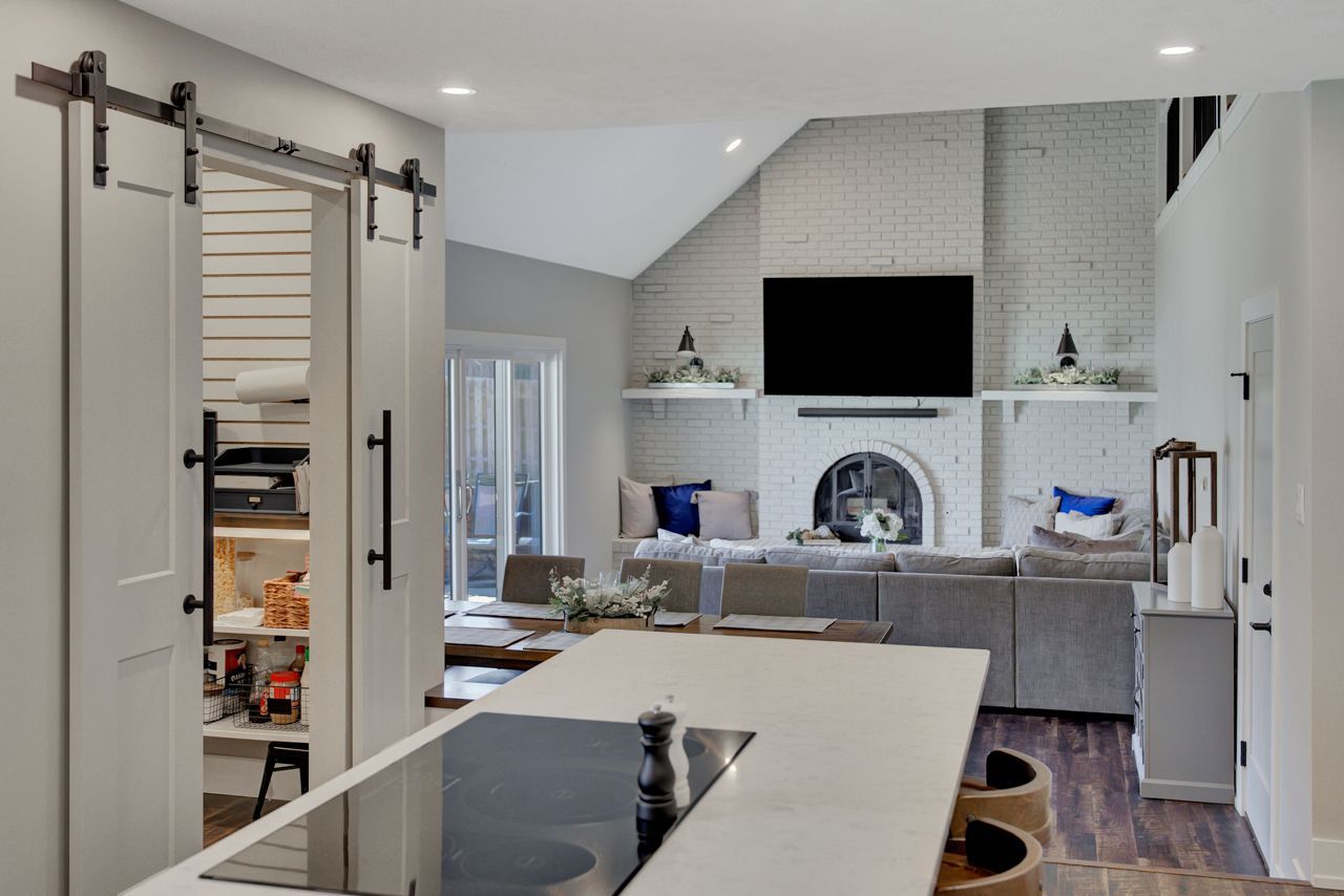 Left side view of living room - Lincoln, NE -  SkyLimit Remodeling