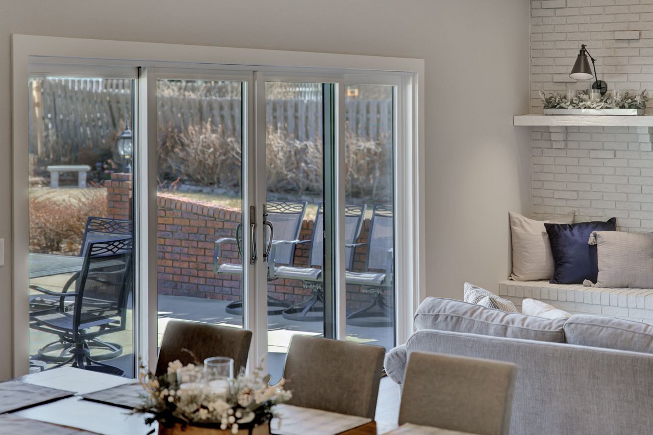 Balcony doors in living room - Lincoln, NE - SkyLimit Remodeling